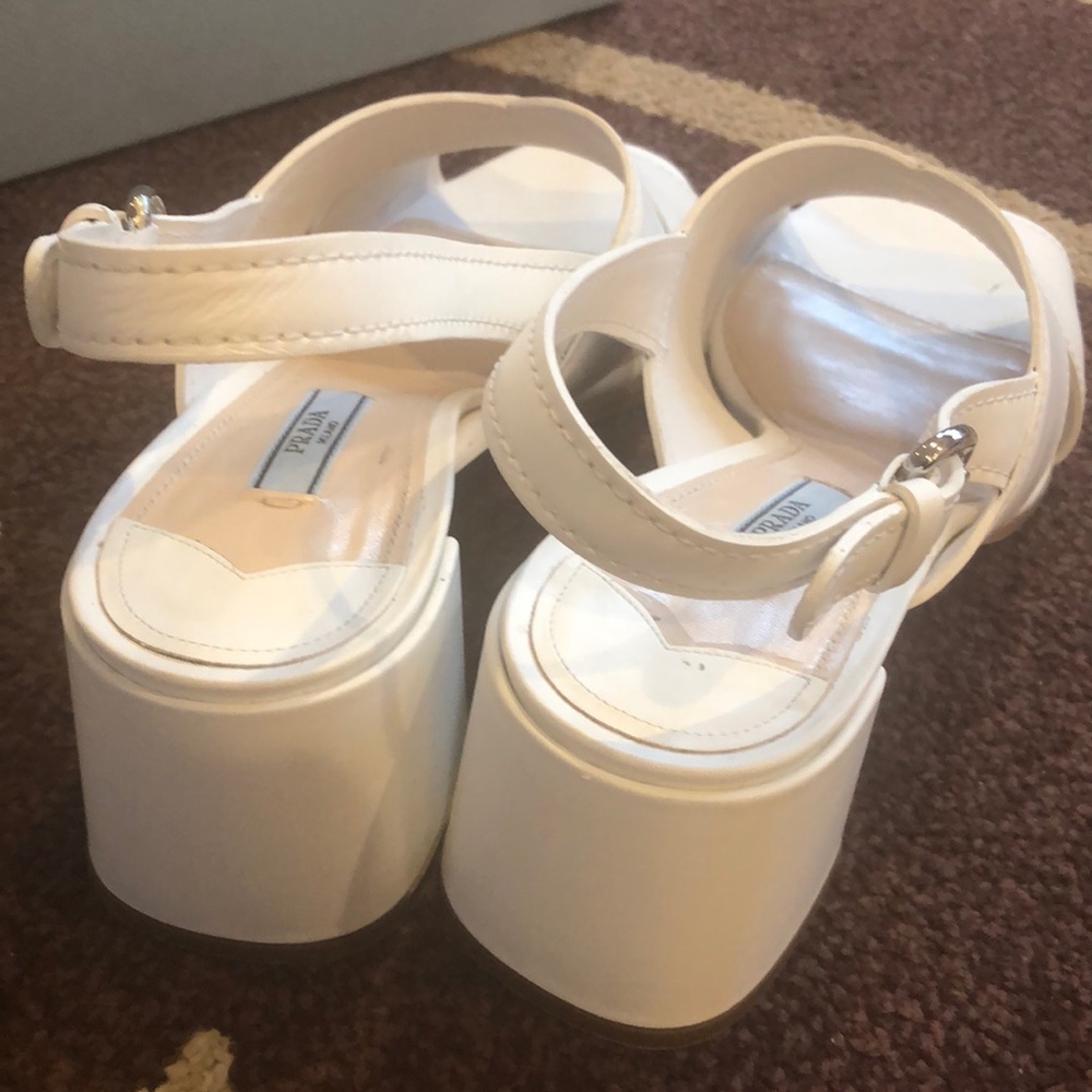 Prada Leather Crisscross 55mm Sandal - Picture 6 of 7